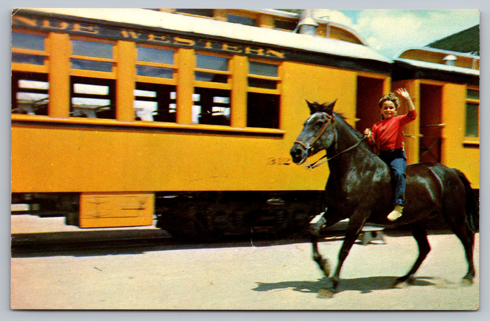 Postcard Kathy Morales Gretting Train Silverton Colorado 
