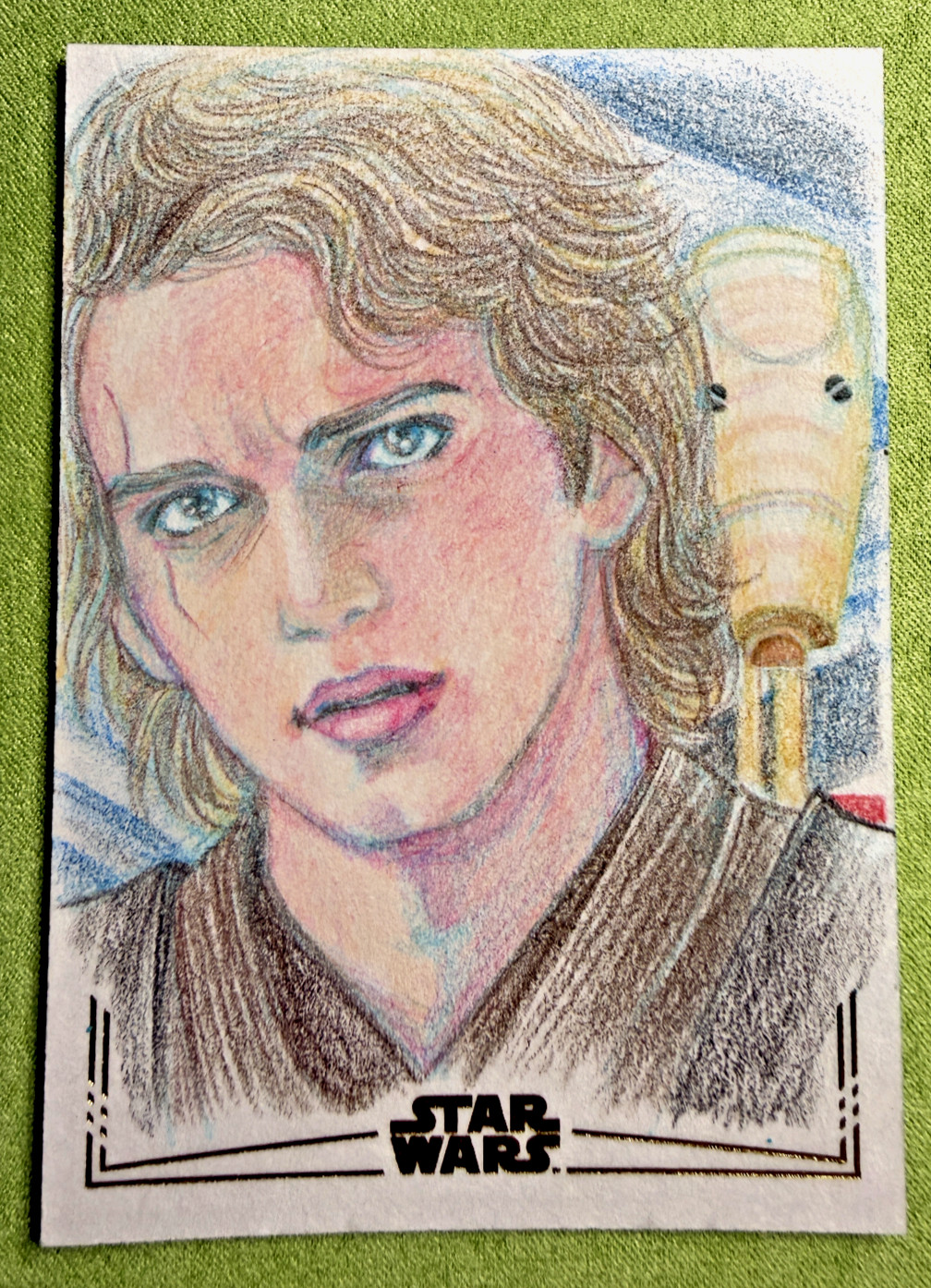 2026 Topps Chrome Star Wars Galaxy Anakin Gold Foil 1/1 Sketch Tomoko Taniguchi