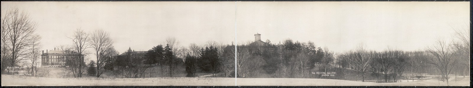 Photo:Oxford Ohio Western College c1909 Panoramic Photograph