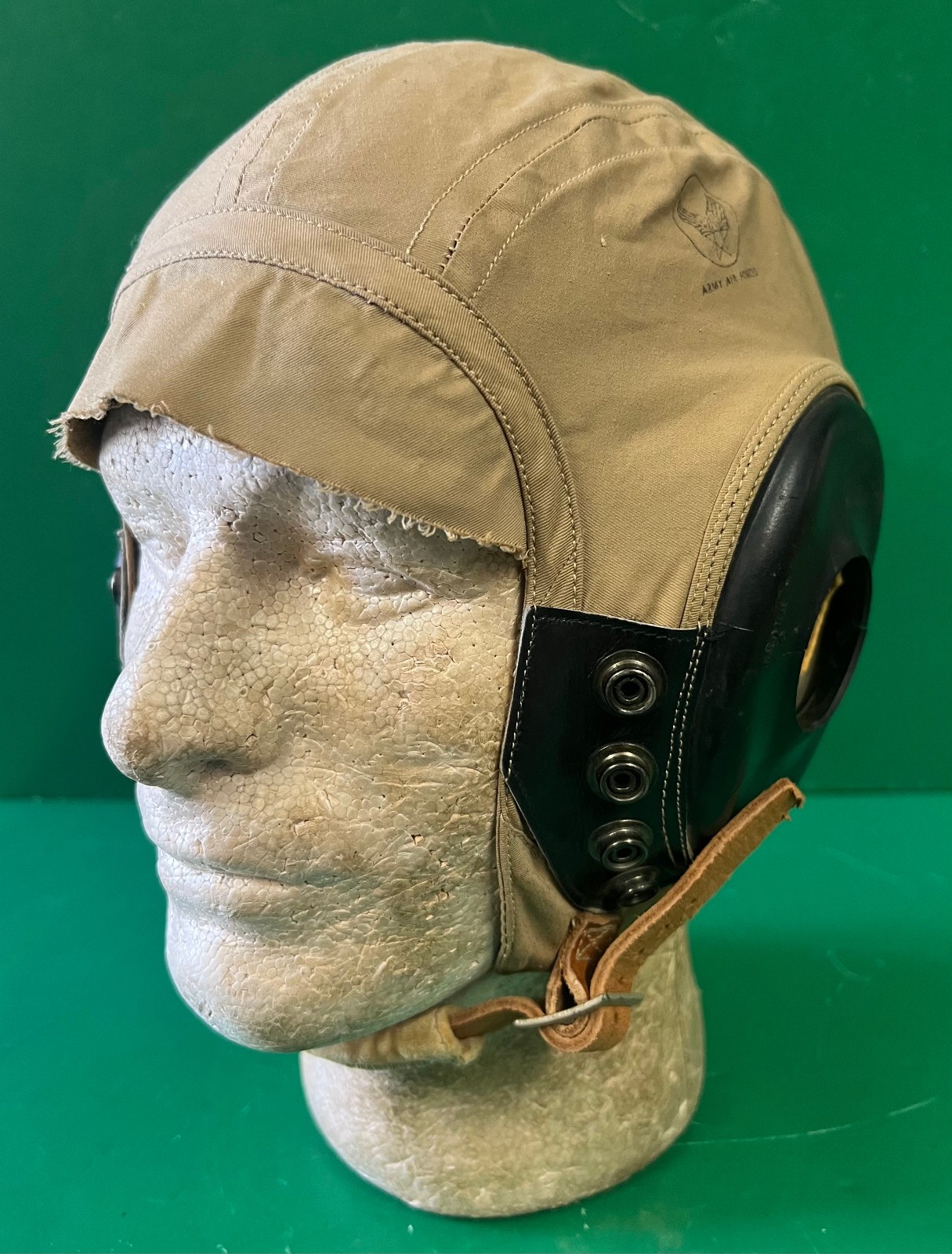ARMY AIR FORCES TYPE  AN-H-15 SUMMER FLYING HELMET-SZ LARGE