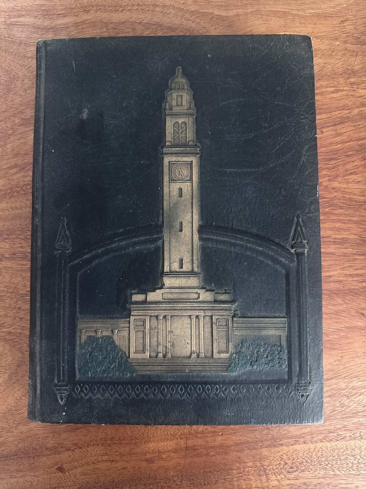 Rare 1931 LSU Gumbo Yearbook Tower Cover w/ Pages of 1931 Student Notes