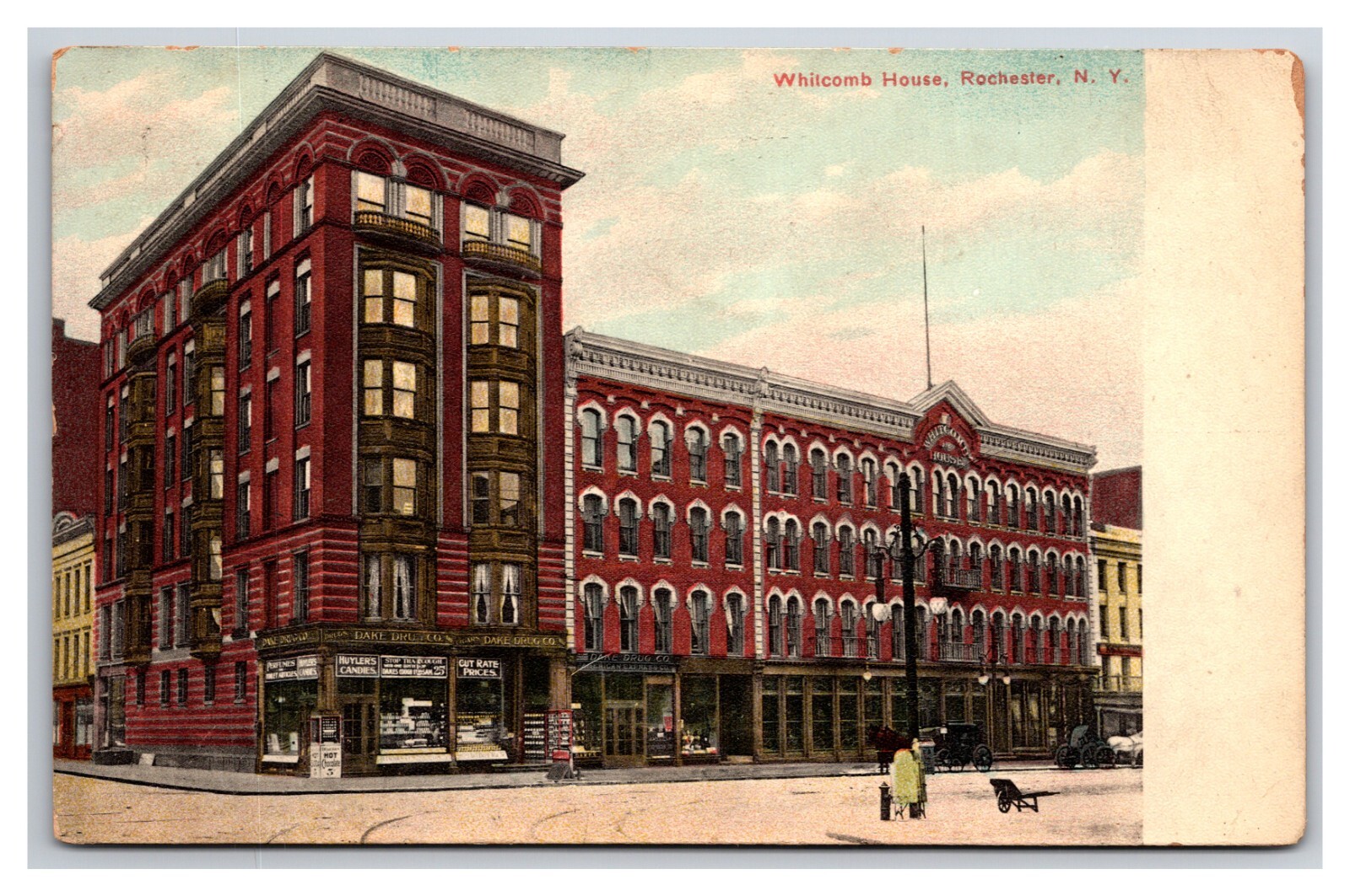 Whitcomb House Hotel Rochester New York NY DB Postcard XA9