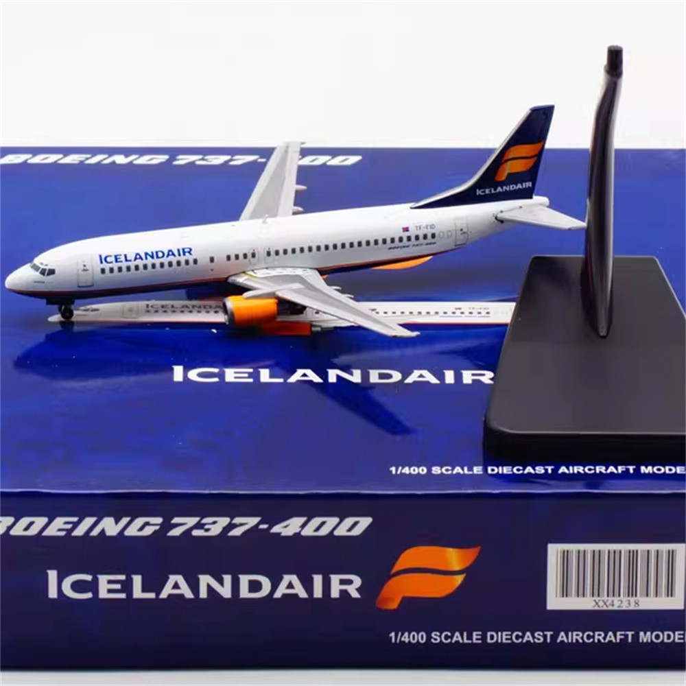 JC Wings 1:400 Icelandair Boeing B737-400 Diecast Aircraft Jet Model TF-FID New