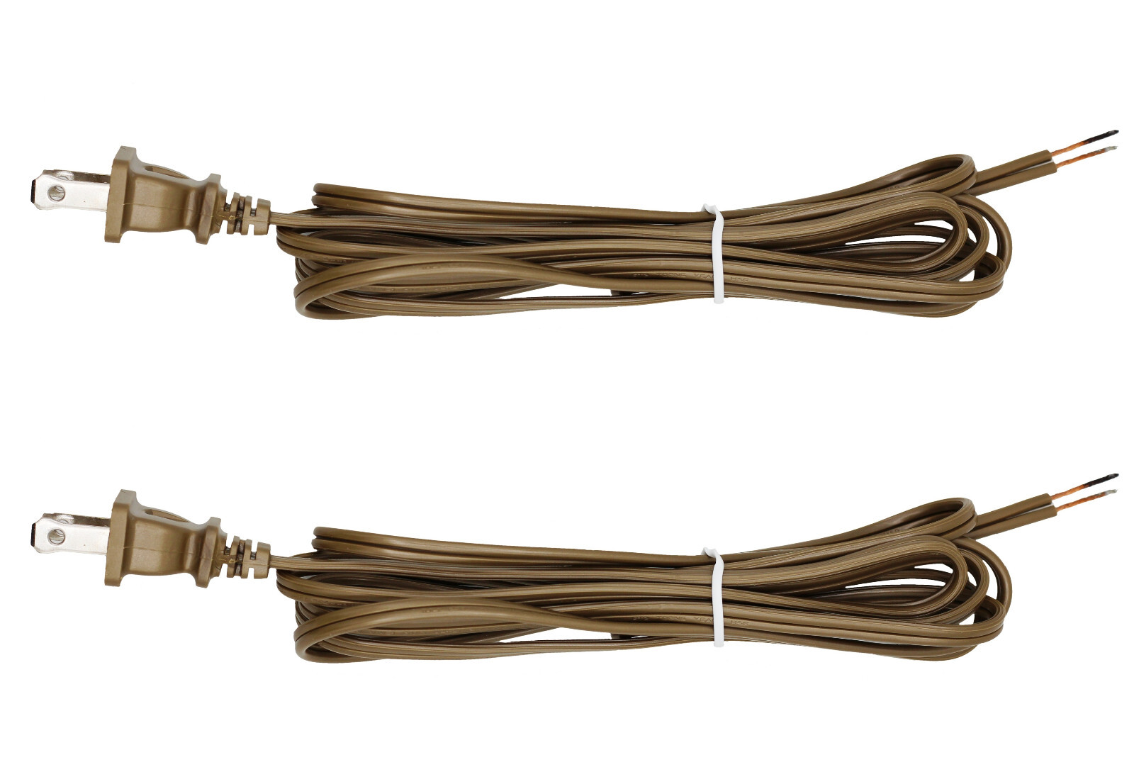 Antique Lamp Cord, 8 Foot Long Replacement Repair Part, 18/2 SPT-1 Wire - 2 Pack