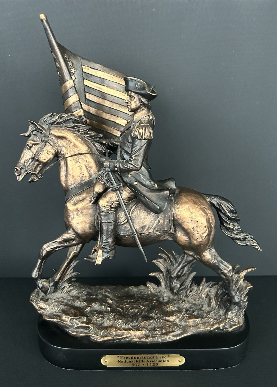 RARE Marc Pierce Friends of the NRA “Freedom Is Not Free” Ltd Edition Sculpture