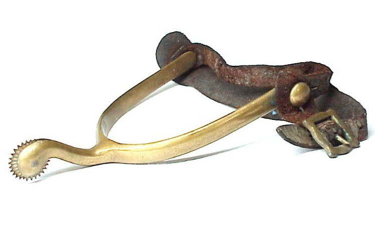 Indian Wars - Model 1888 U.S. CAVALRY OFFICER'S SPUR With Leather Straps