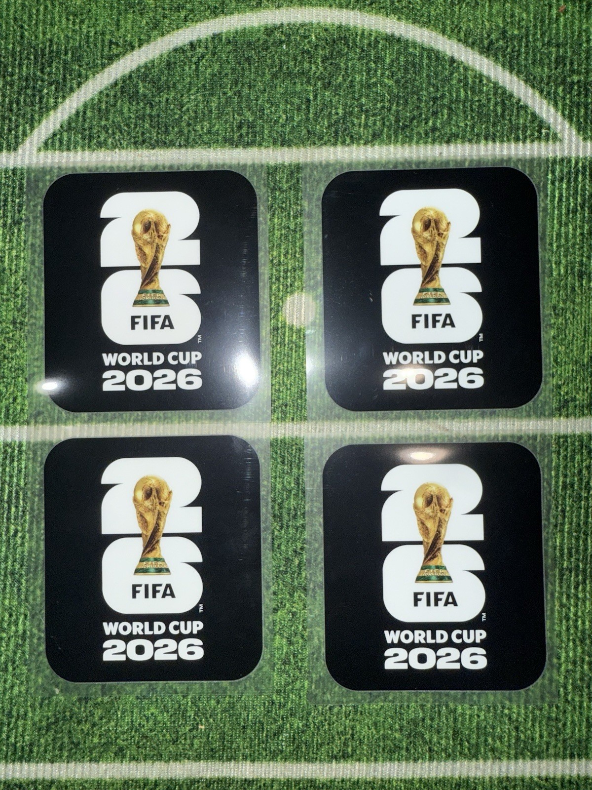 Official FIFA World Cup 2026 Soccer Badge - Black/White
