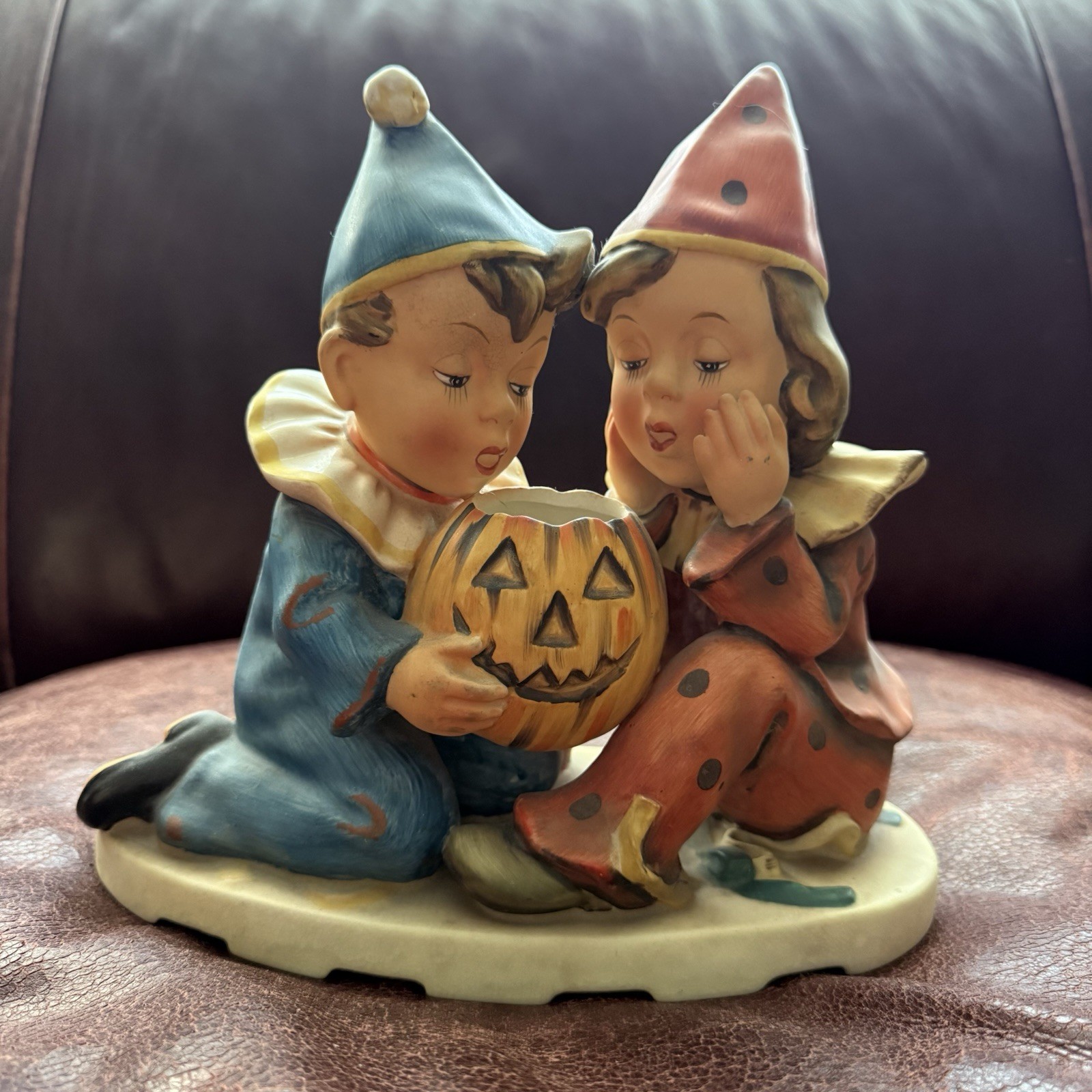Vintage RARE Very LARGE Napco Lefton October HALLOWEEN  Boy & Girl Figurine