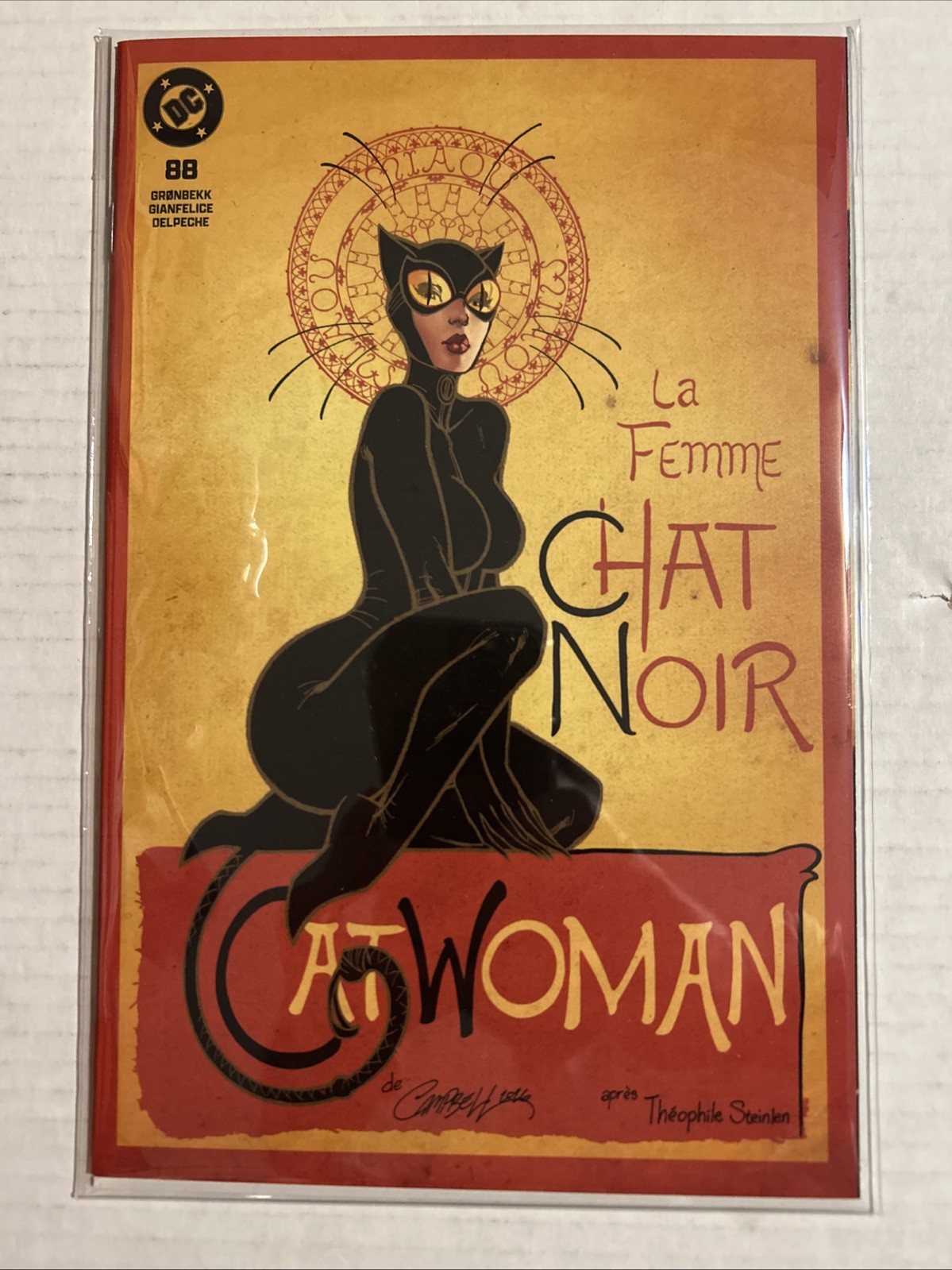 CATWOMAN 88 J SCOTT CAMPBELL CHAT NOIR EXCLUSIVE HOMAGE VARIANT NM 2026