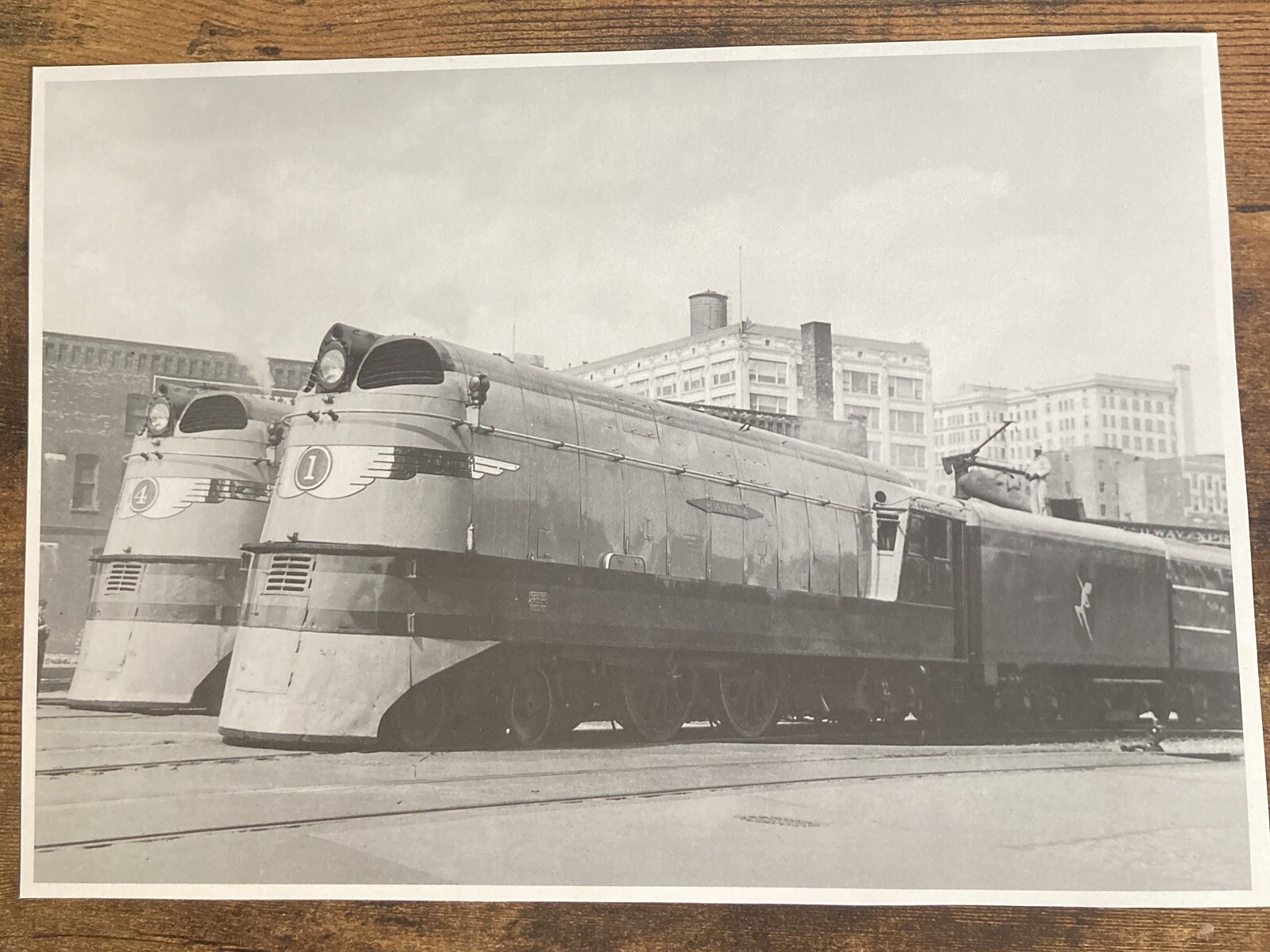 Book Clipping Photo Hiawatha A Class Steam Locomotives 1 & 4 Milwaukee