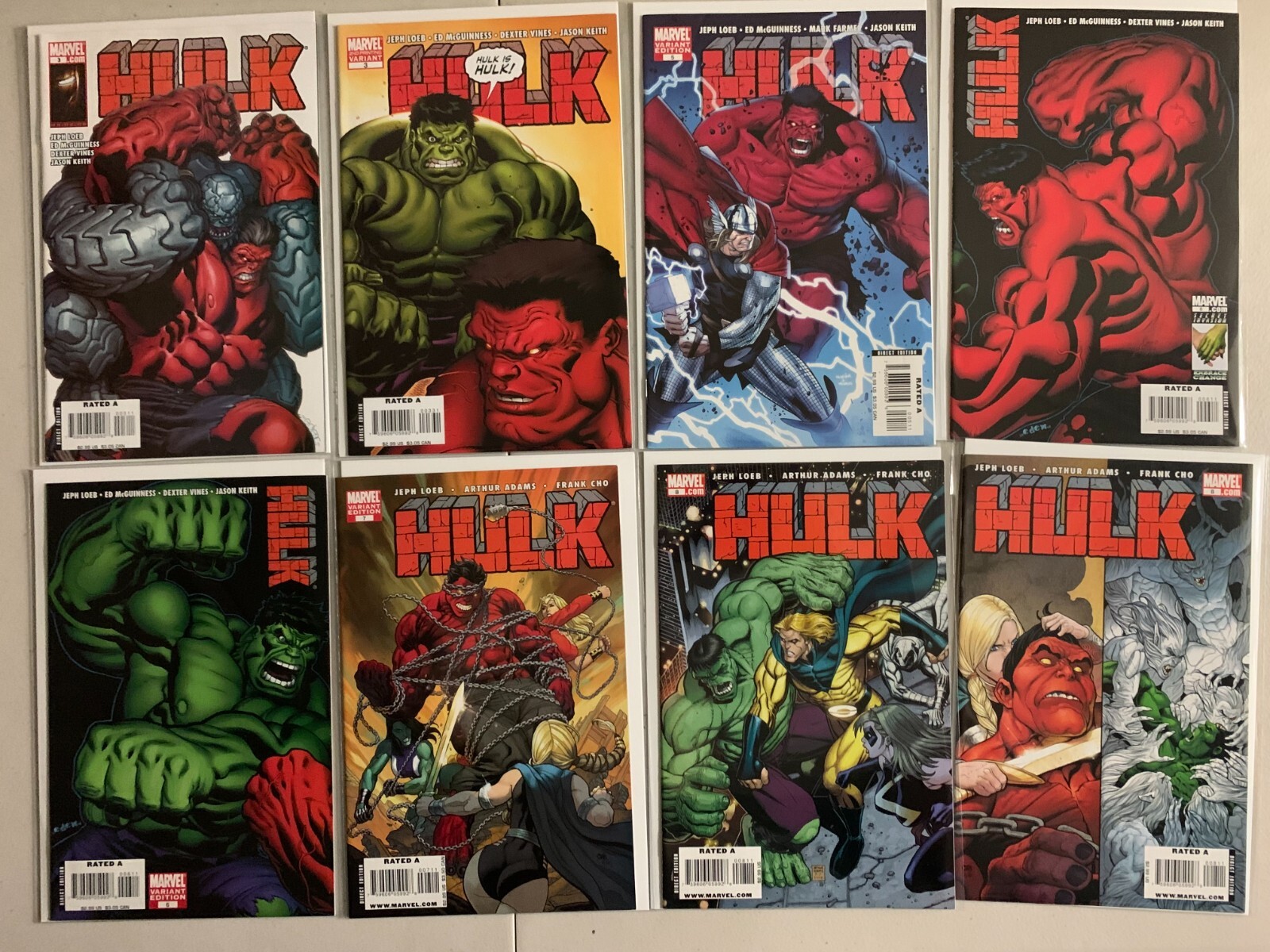 Hulk comics lot #3-56 incl. variants + 4 specials 33 diff avg 8.0 (2008-12)
