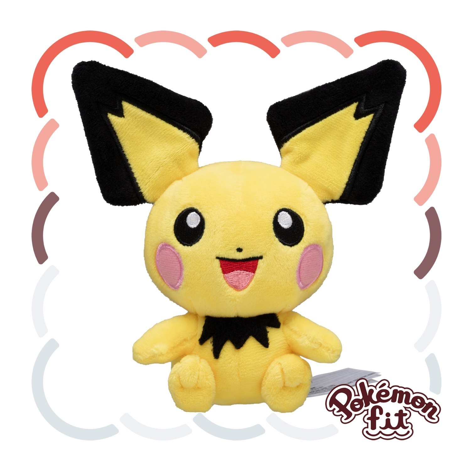 Pokémon Pichu Fit Plush 172 Pokemon Center Official Japan
