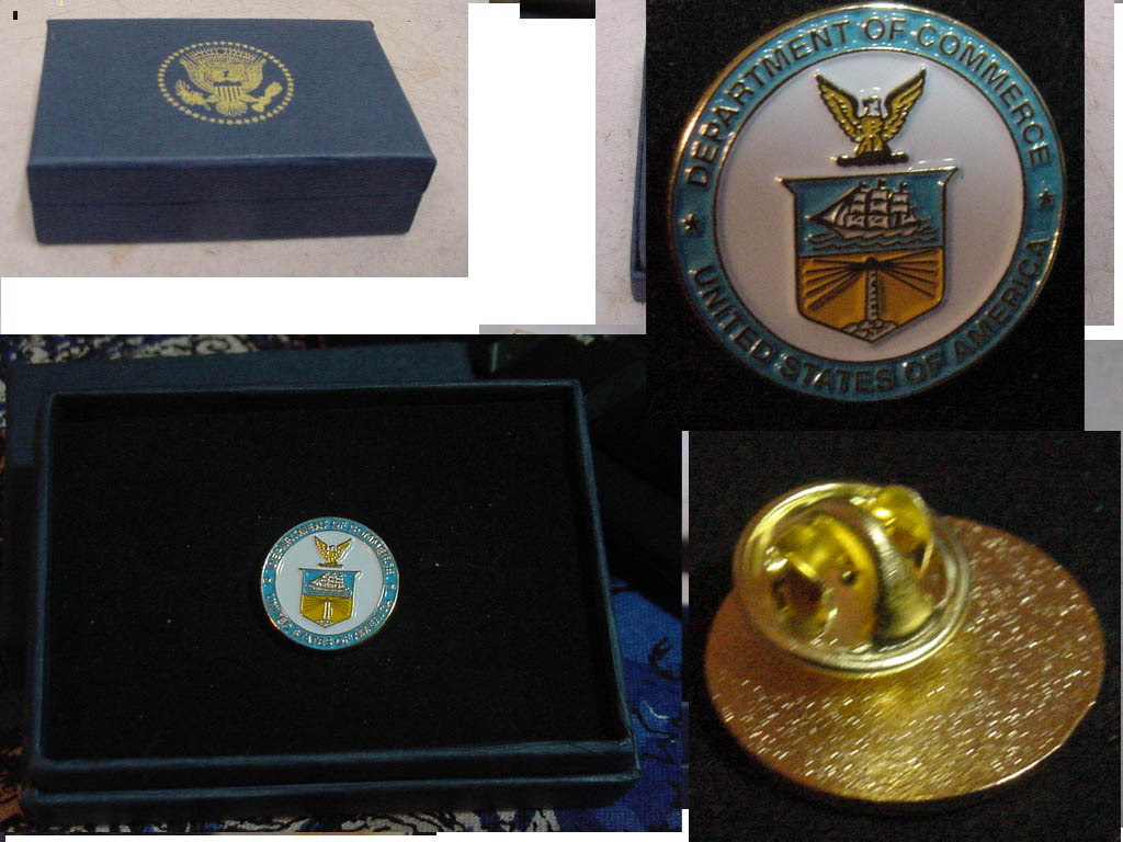 Department of Commerce Lapel Pin  - New- .