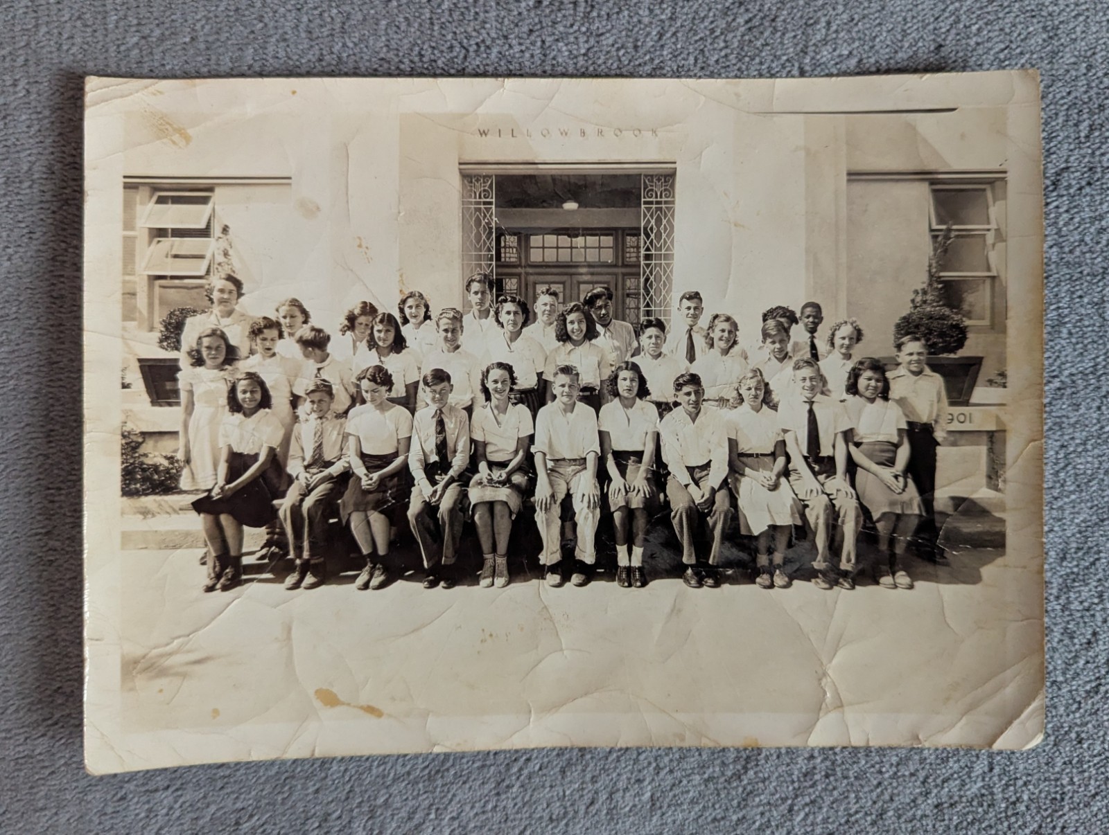 RARE Willowbrook Junior High School Photo Compton Los Angeles CA