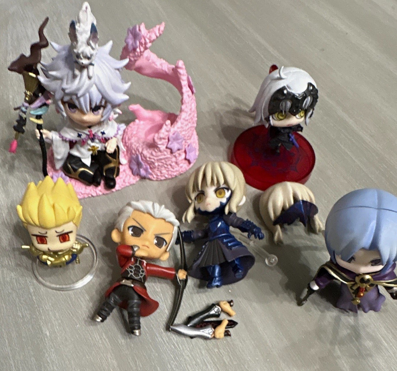 Fate Grand Order & Stay Night Figure Lot - Merlin Saber Alter Jeanne Archer 