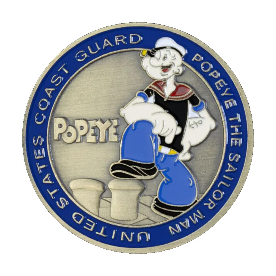 COAST GUARD POPEYE CHALLENGE COIN