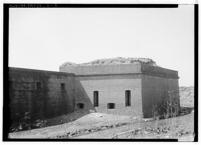 Dauphin Island Alabama Fort Gaines Bastion 1934 HABS Brick Fortified Wall