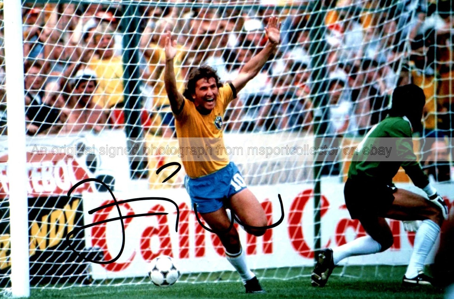 Zico Footballer Brazil Signed 7.5 x 5 Photograph *With COA*