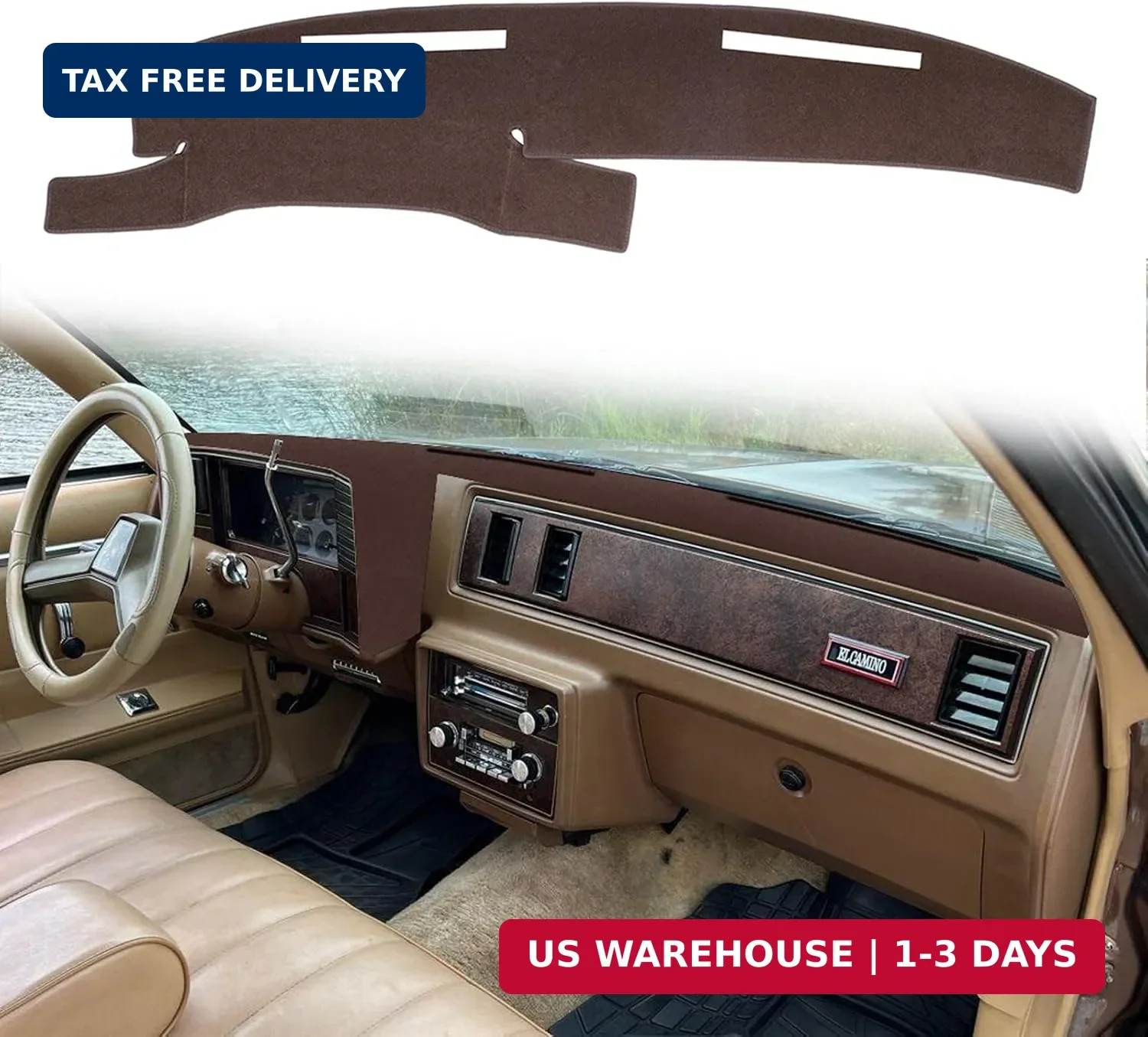Dashboard Cover Custom Fit for 1981 1982 1983 1984 1985 1986 1987 1988 Chevy Che