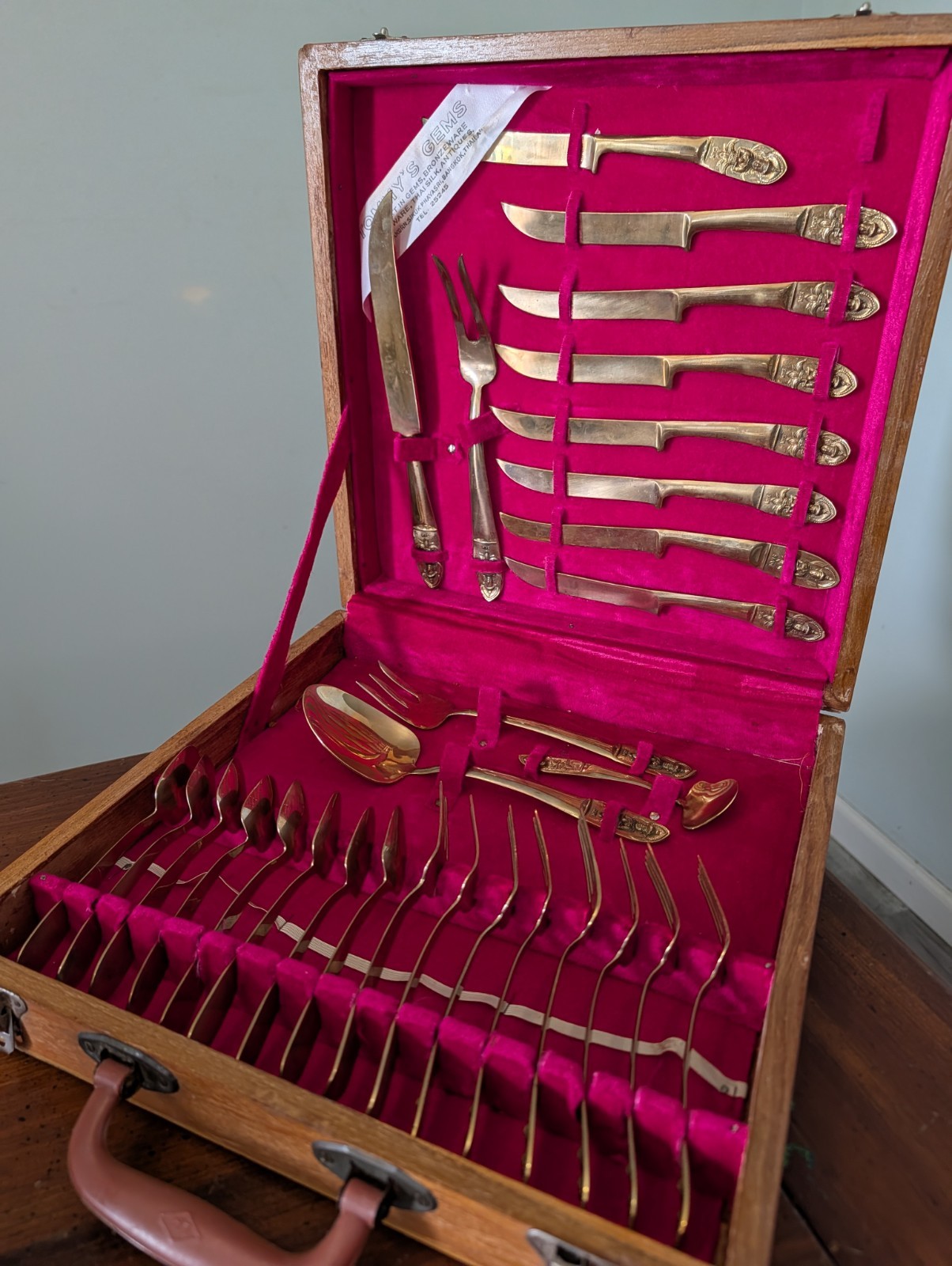 Vintage Tommy's Gems 29 Piece Thai Bronzeware Set
