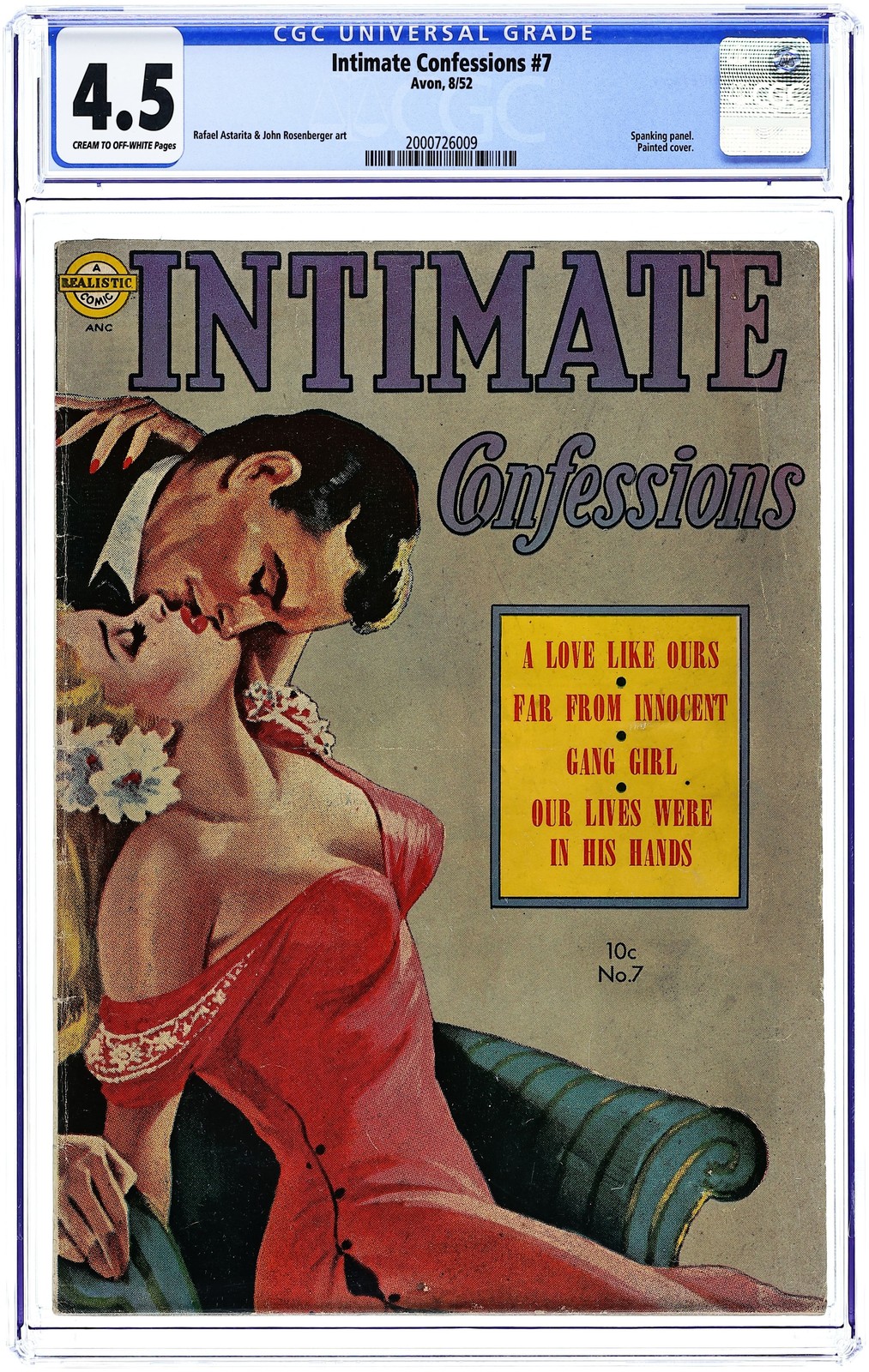 Intimate Confessions #7 CGC 4.5 1952 2000726009