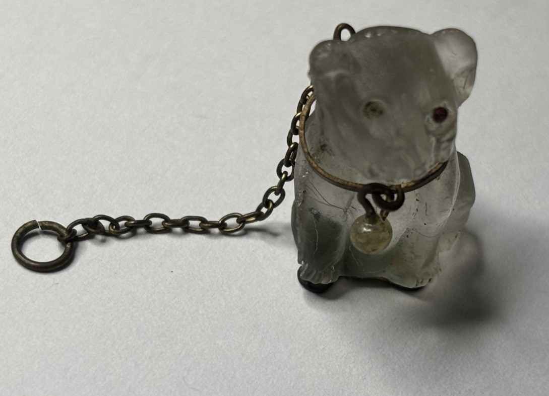 Antique Czech Glass French Bulldog ‘Cracker Charm’
