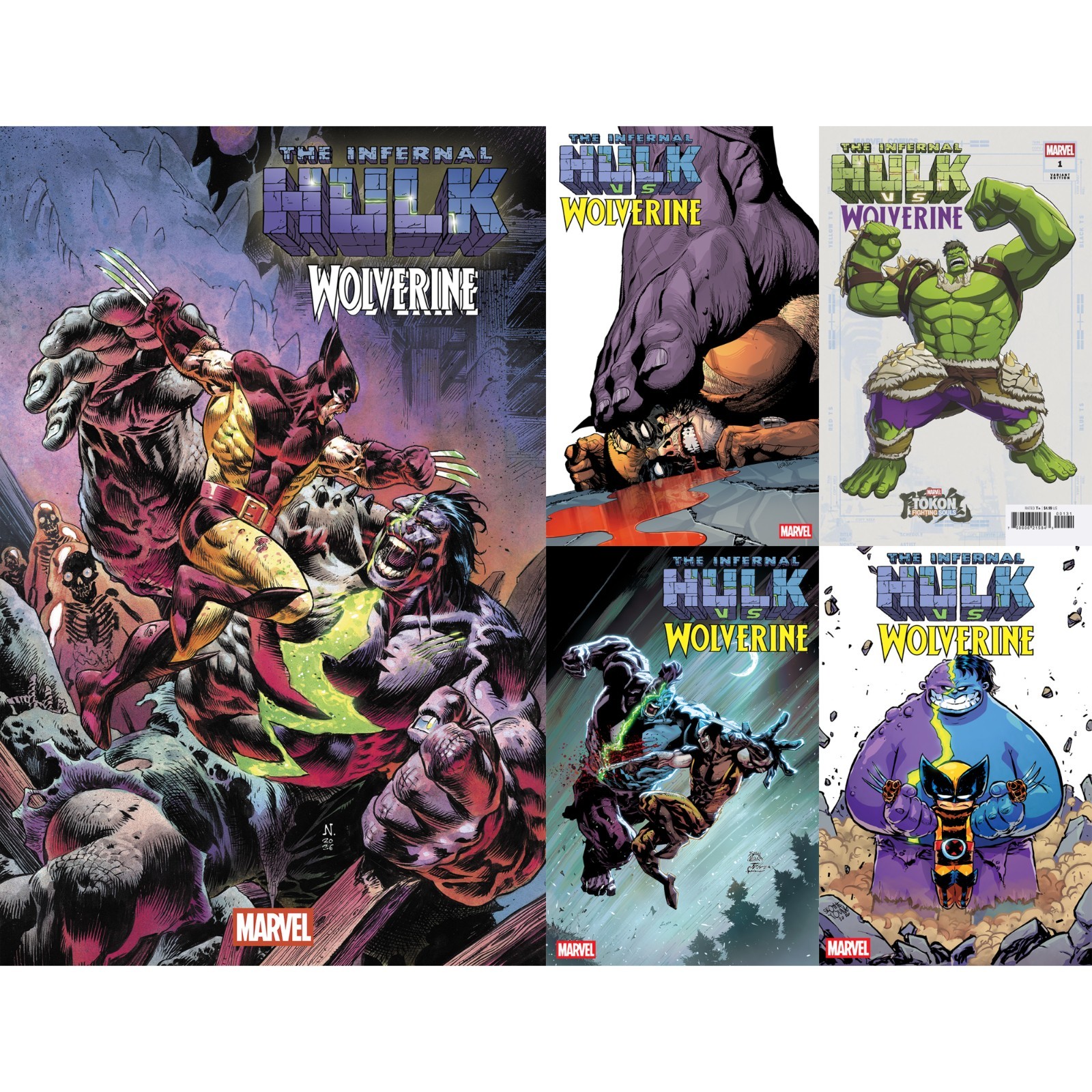 Infernal Hulk vs. (2026) Wolverine Marvel Comics COVER SELECT