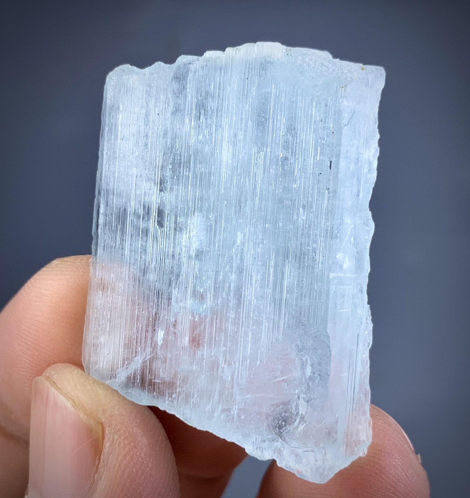 67 Carats Etched Aquamarine Crystal From Pakistan