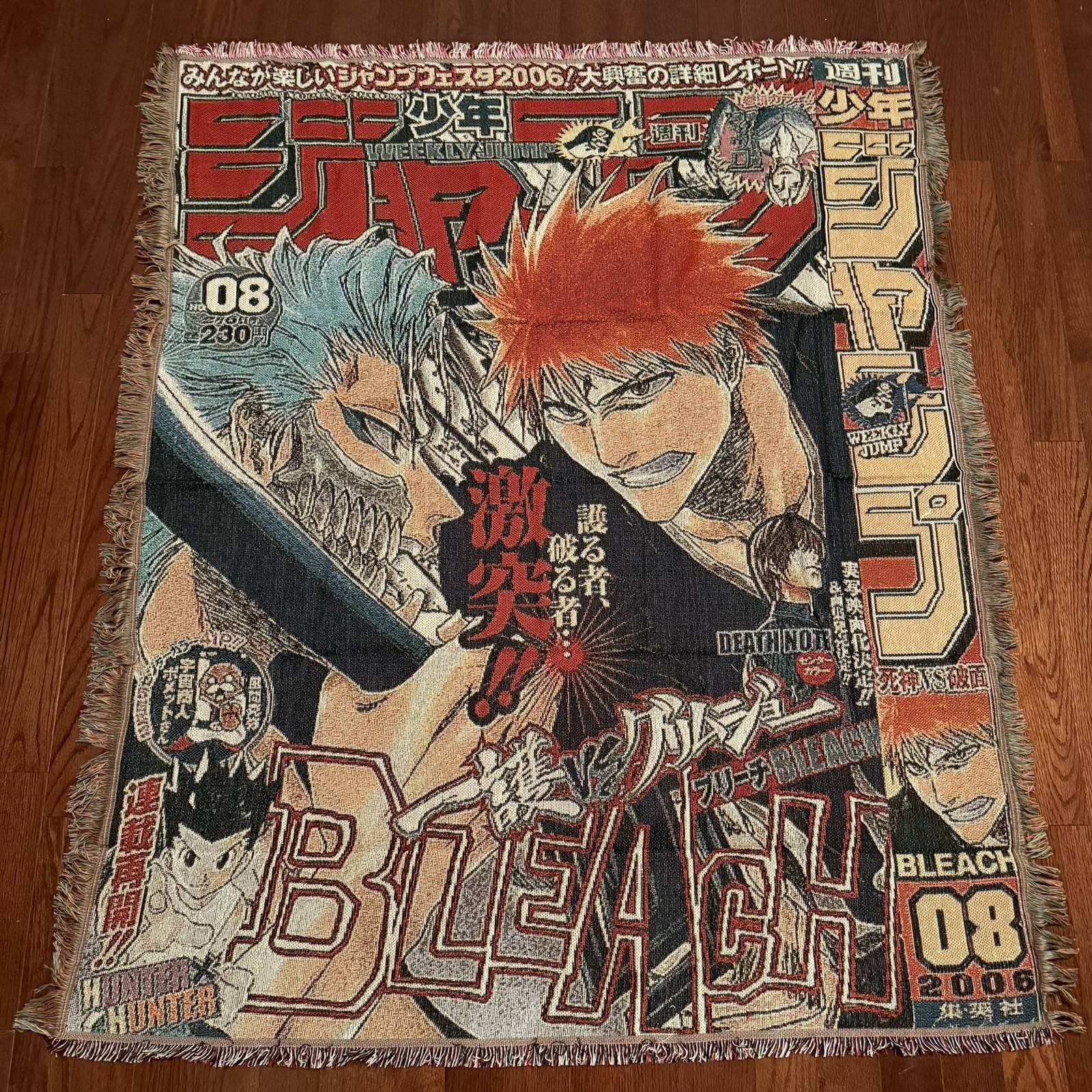 🇺🇸 Bleach Anime Woven Tapestry Throw Blanket. NEXT DAY SHIPPING‼️