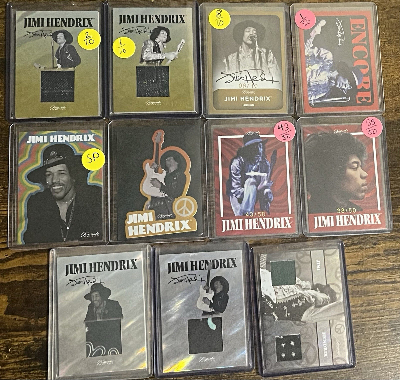 2025 KEEPSAKE JIMI HENDRIX Gold  /10 Auto Gold /10 Patches SP Case Hit 11 HITS