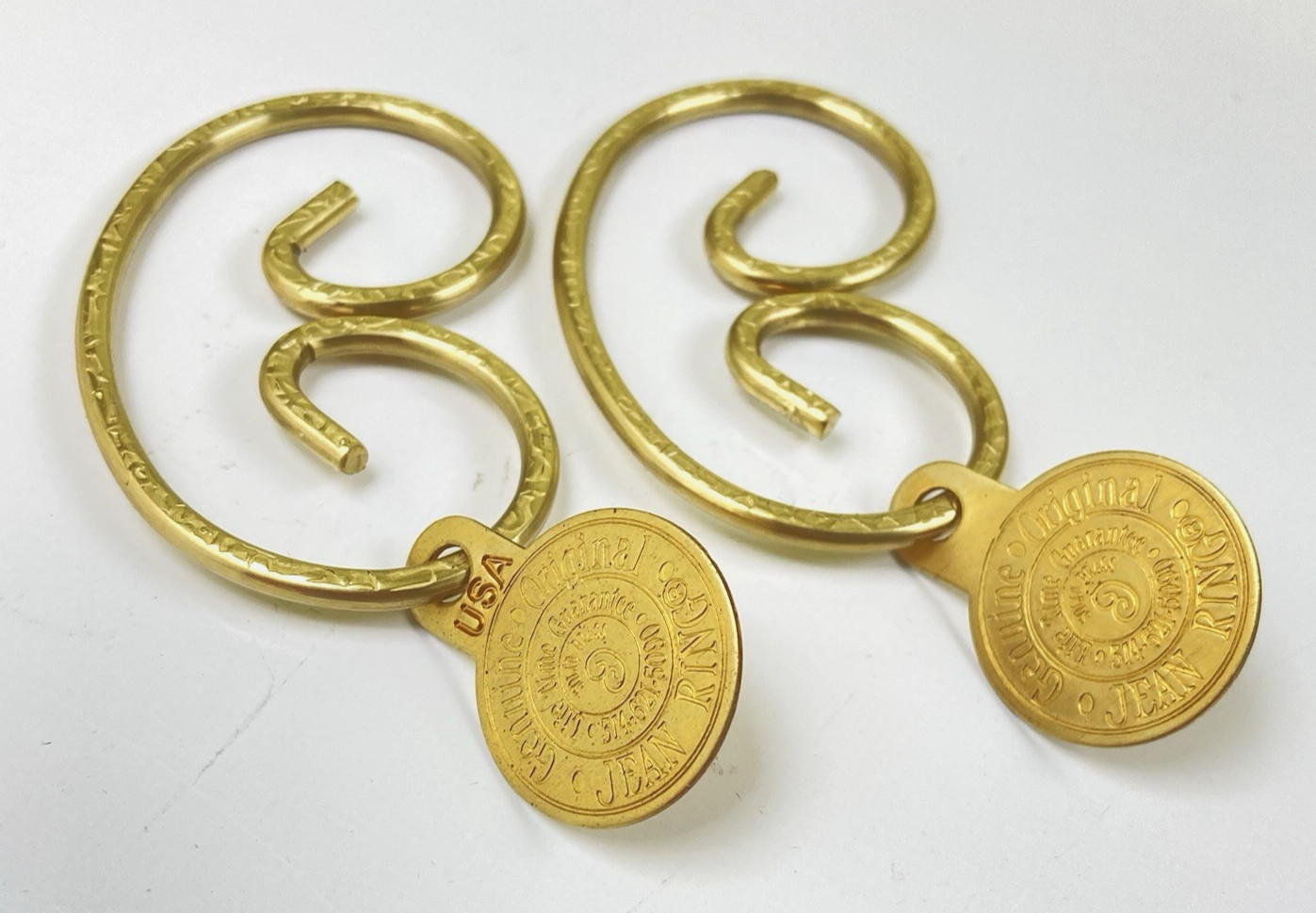 Vintage Jean Rings by Marc St Louis Brass, Original,USA,Retro Fashion, 