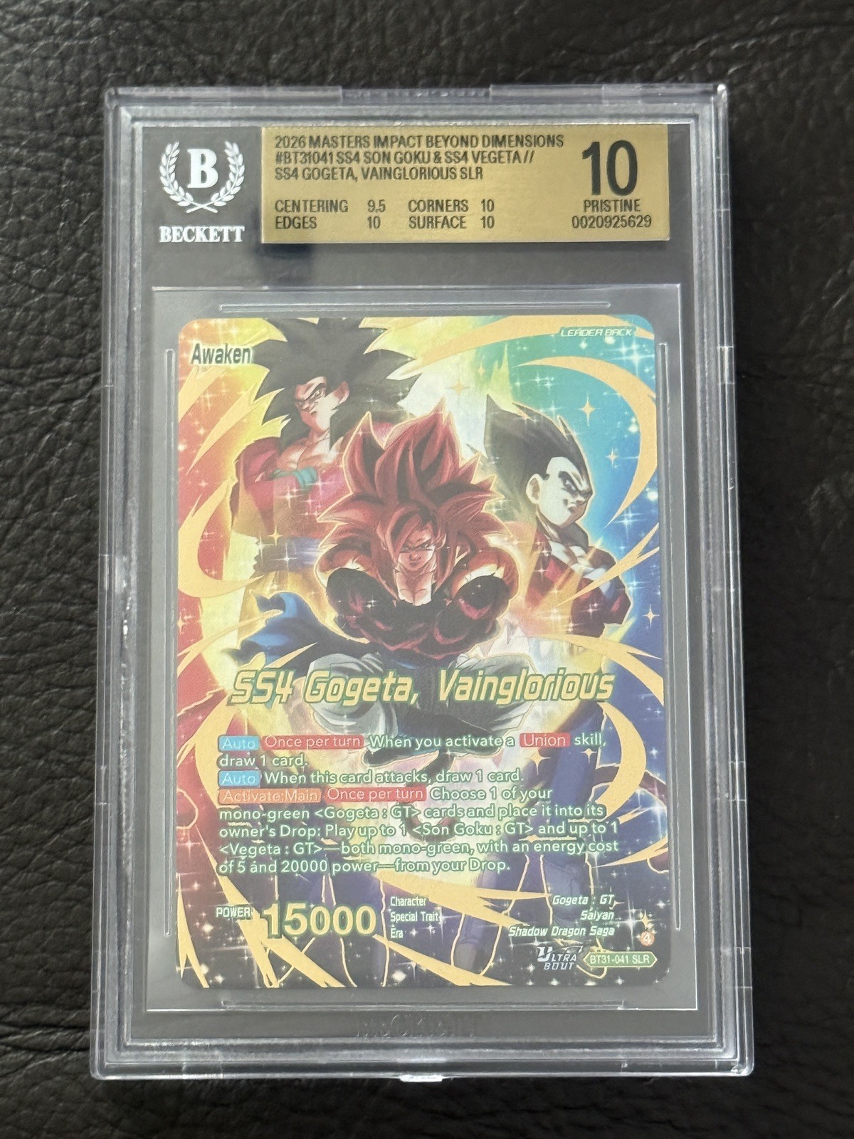 DBS BT31-041 (SLR) SS4 Gogeta, Vainglorious BGS 10