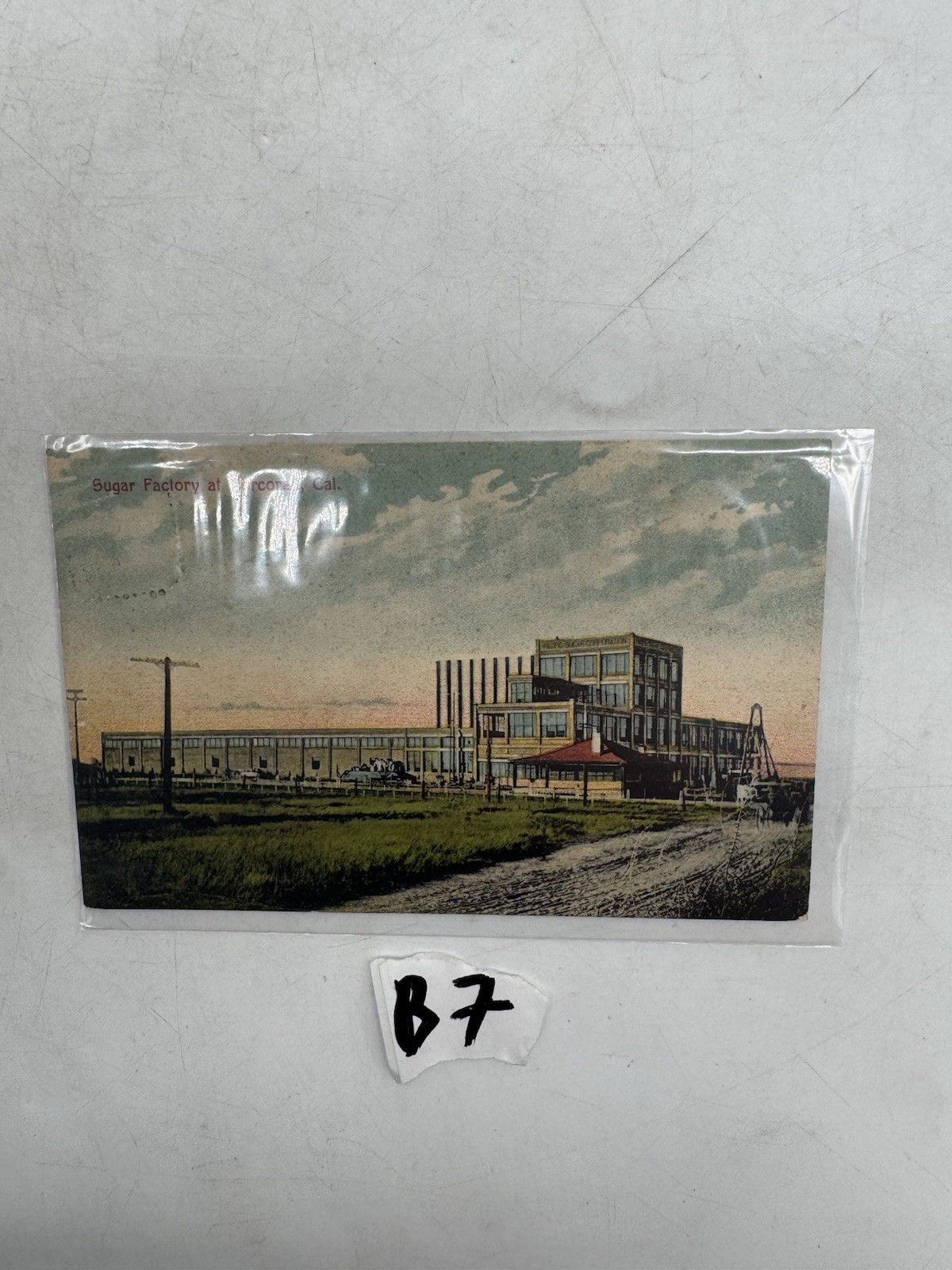 Larrowe-Vallez Sugar Beet Factory Paulding Ohio 1908 Postcard RPPC