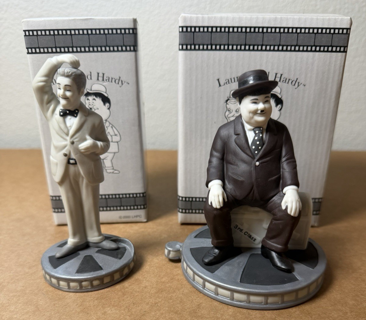 Laurel & Hardy Westland Giftware Figurine Set w/ Boxes #6531 #6532