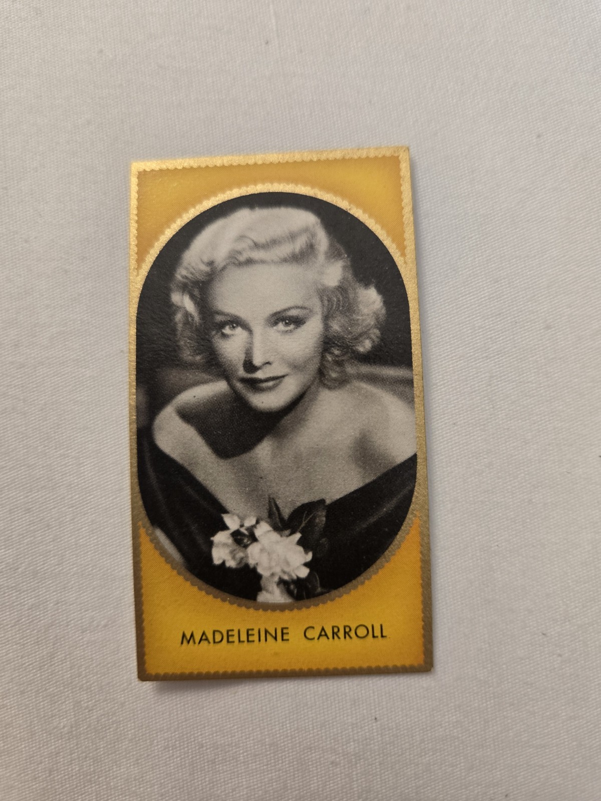 Madeleine Carroll #195 1930s Movie Film Star Orienta Stern Cigarette Card German