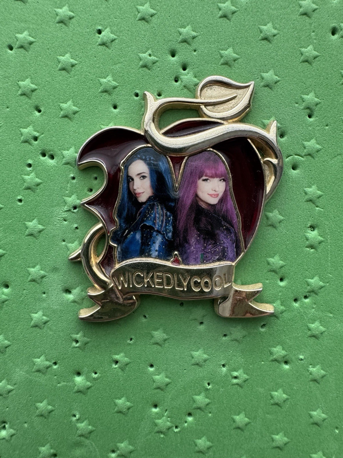 Disney Descendants Evie and Mal Wickedly Cool Apple Pin