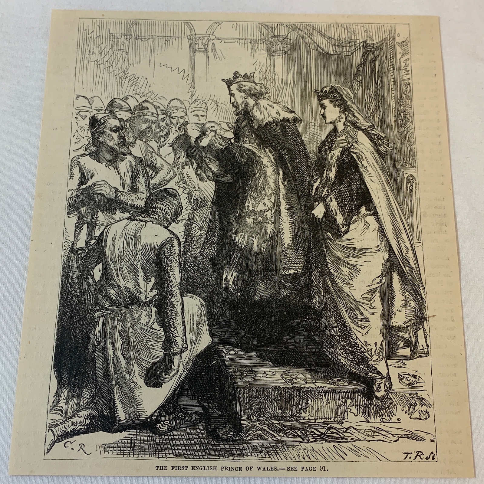 1879 magazine engraving ~ FIRST ENGLISH PRINCE OF WALES