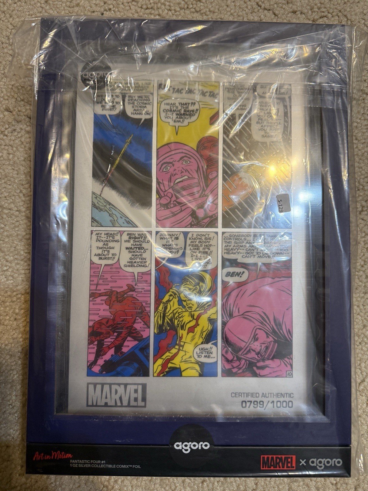 2025 Agoro Comix Art In Motion Fantastic Four #1 Internal Page 1 oz Silver