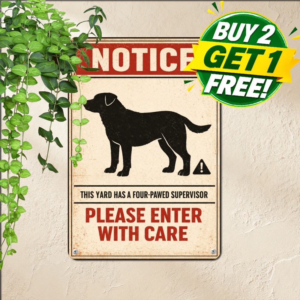Flat Coated Retriever Hunting Dog Sign Loyal Canine Companion Metal Plaque 8x12