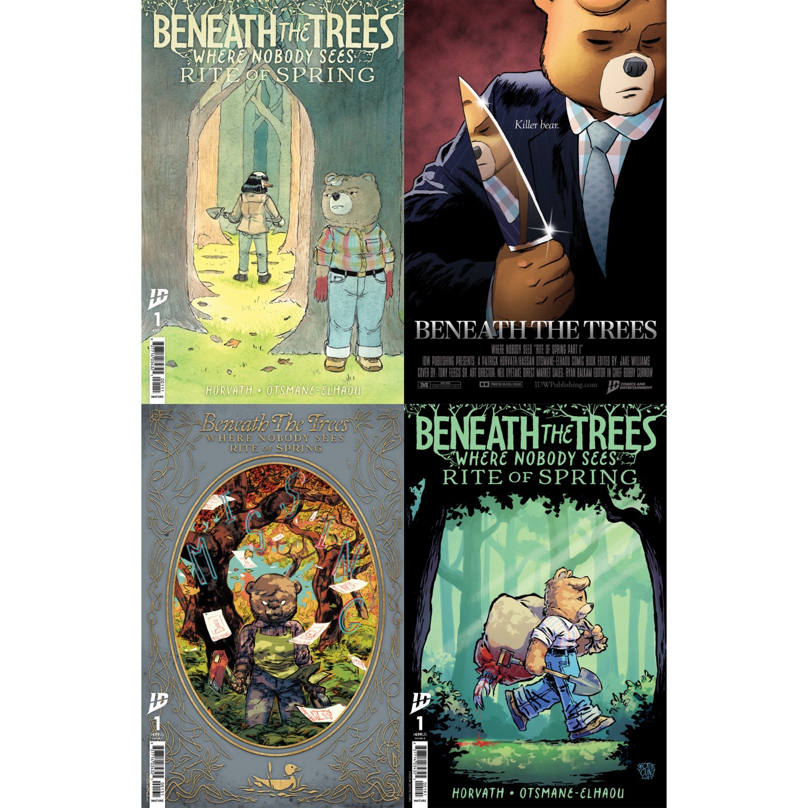 Beneath the Trees: Rite of Spring (2025) #1 2 3 4 5 IDW Publishing COVER SELECT