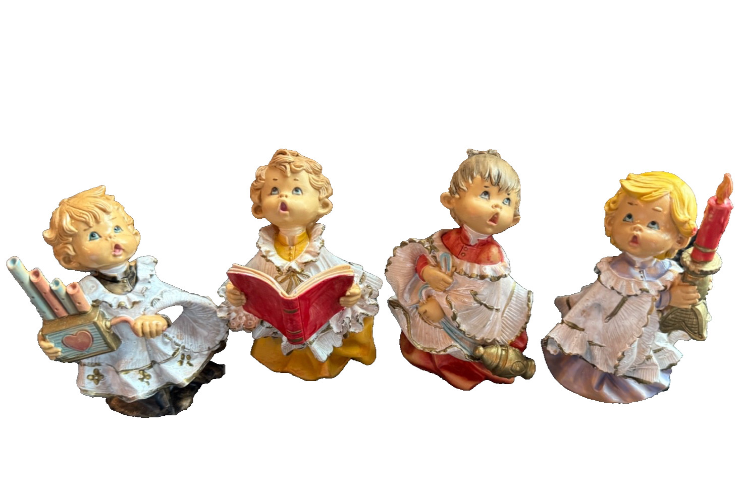 Altar Choir Boys set of 4 Fontanini Alexander Simonelli Italy 4” figurines 1987
