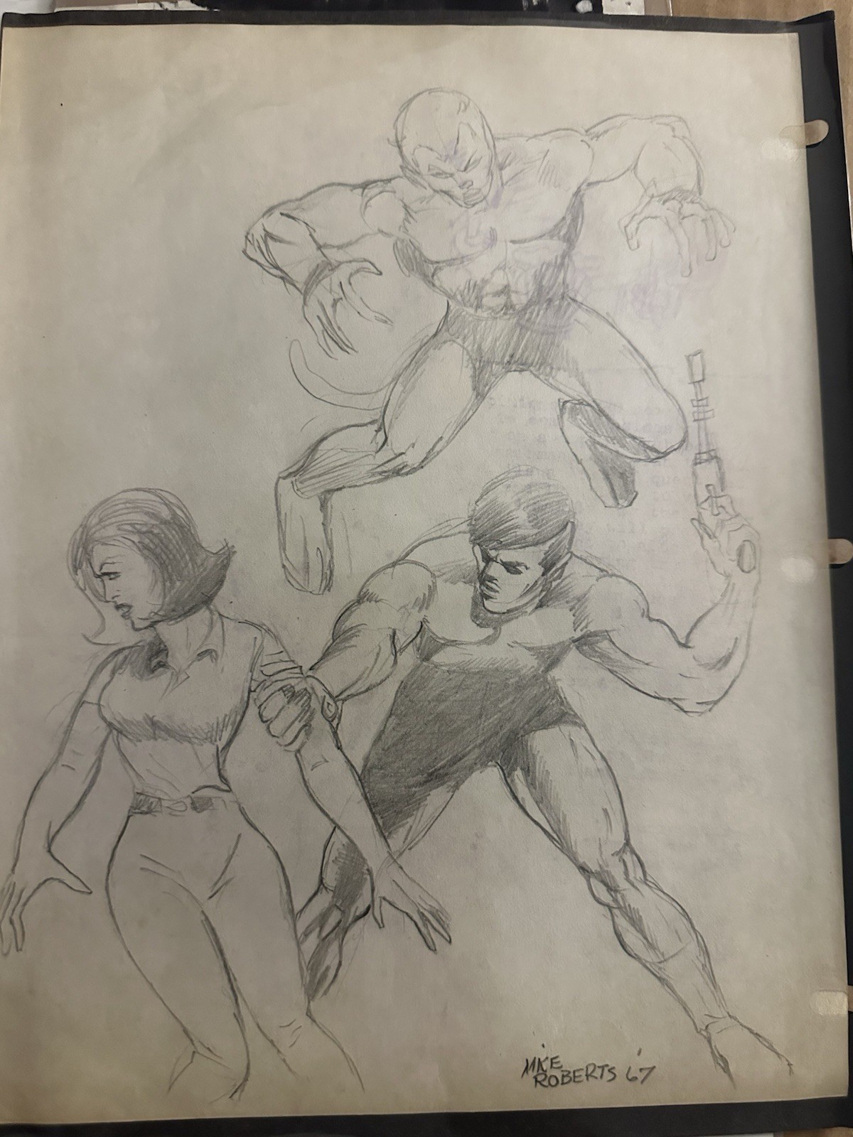 RARE Mike Roberts & M Wheatley Lundy Signed 1967-76 Original Comic Art Lot
