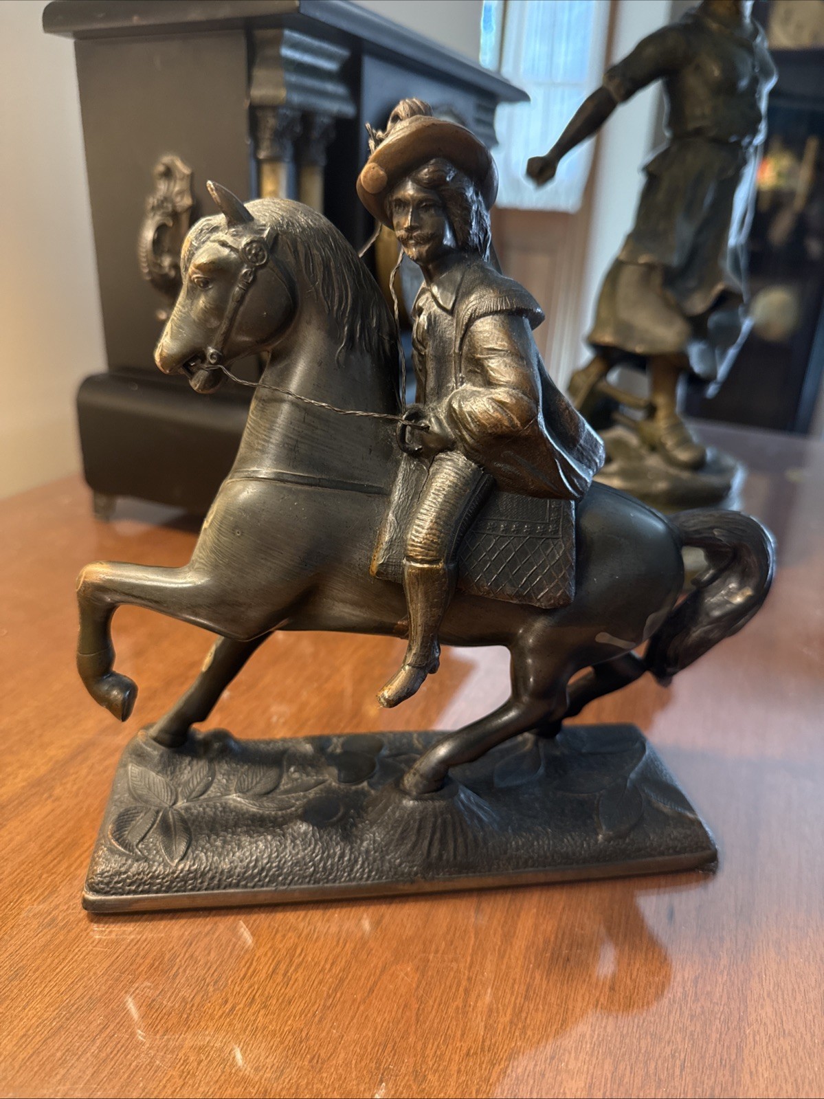 Buffalo Bill Cody 1908 Vintage Cowboy On Horse Bronze