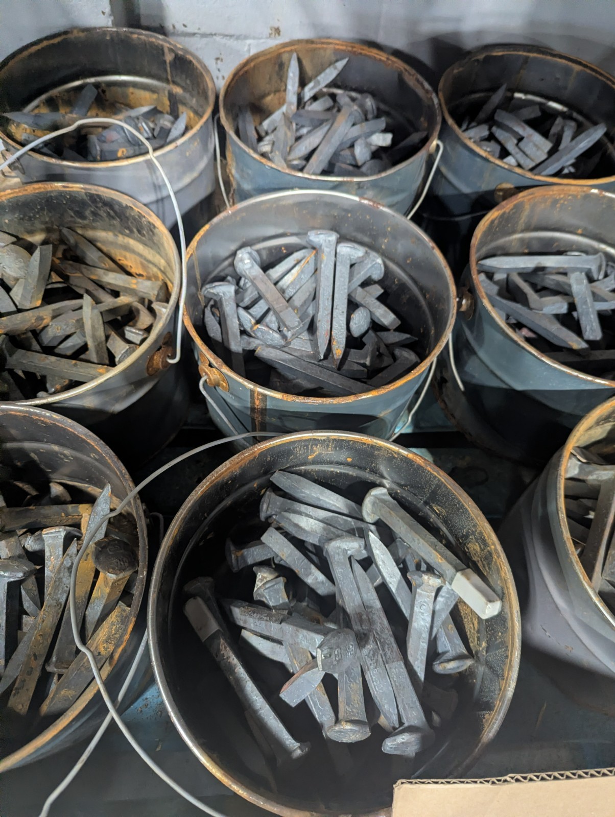 Lot Of 10 New/Unused Railroad Spikes \ Lot Of 10 New/Unused Railroad Spikes \