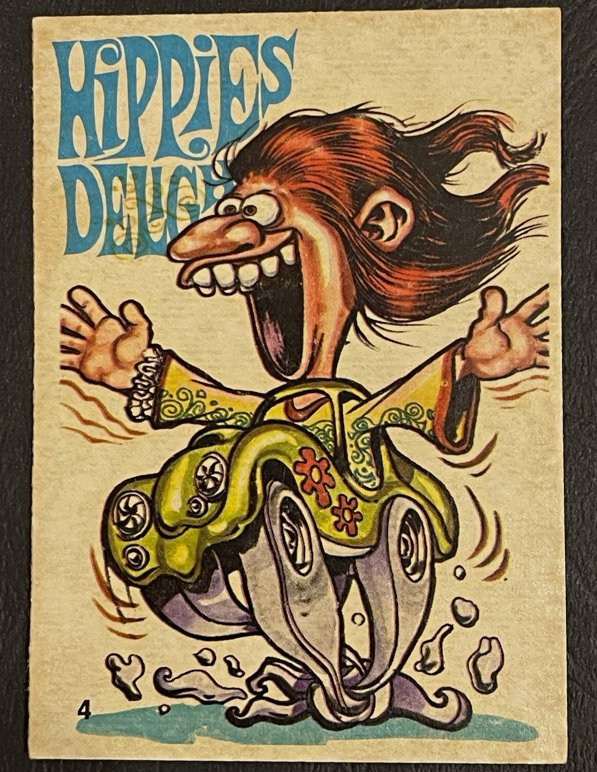 Donruss 1970 Odder Odd Rods #4 Hippies Delight Non-Sport Trading Card
