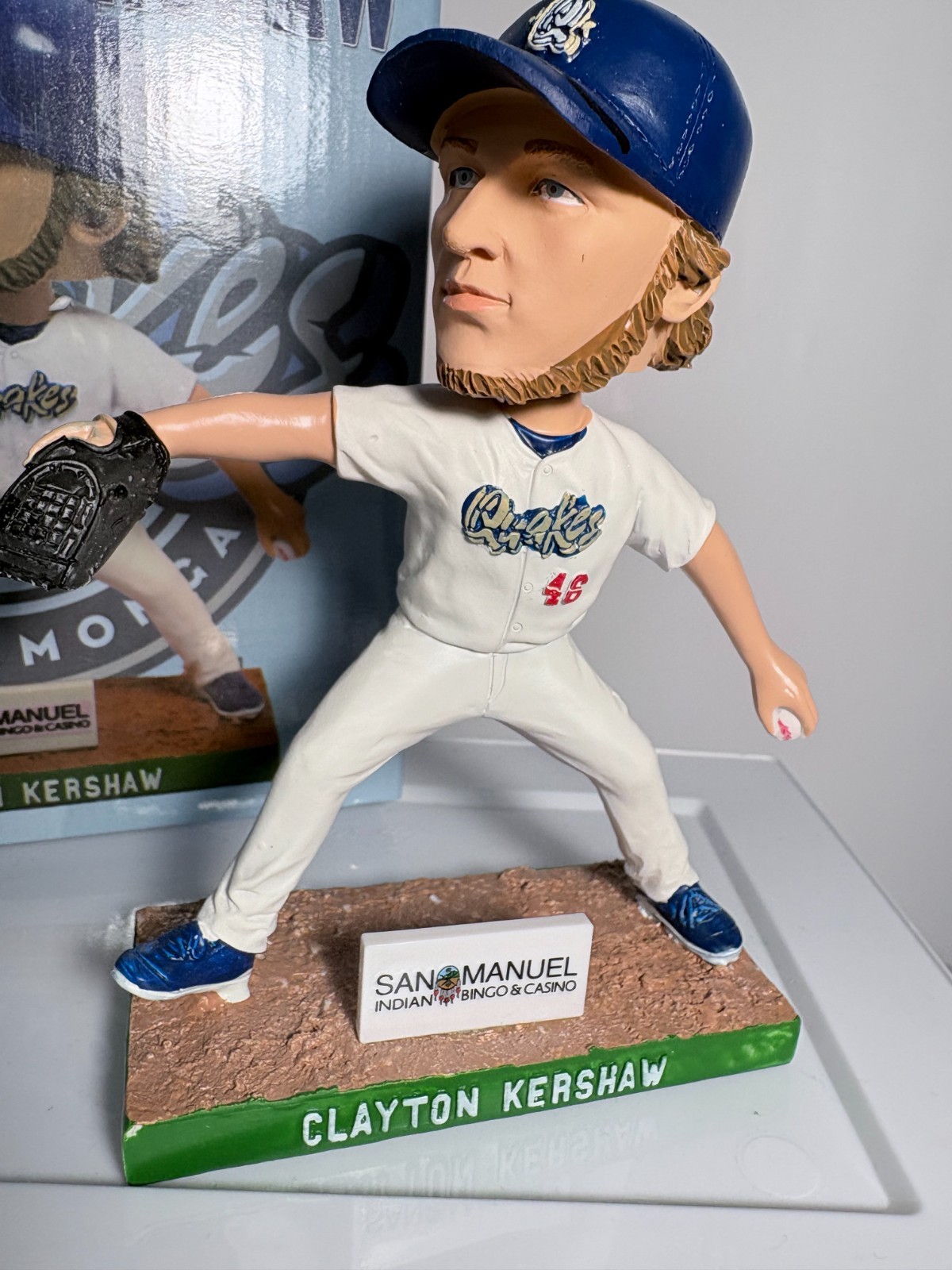 2014 Clayton Kershaw Bobblehead Rancho Cucamonga Quakes Limited only 1500 LAD