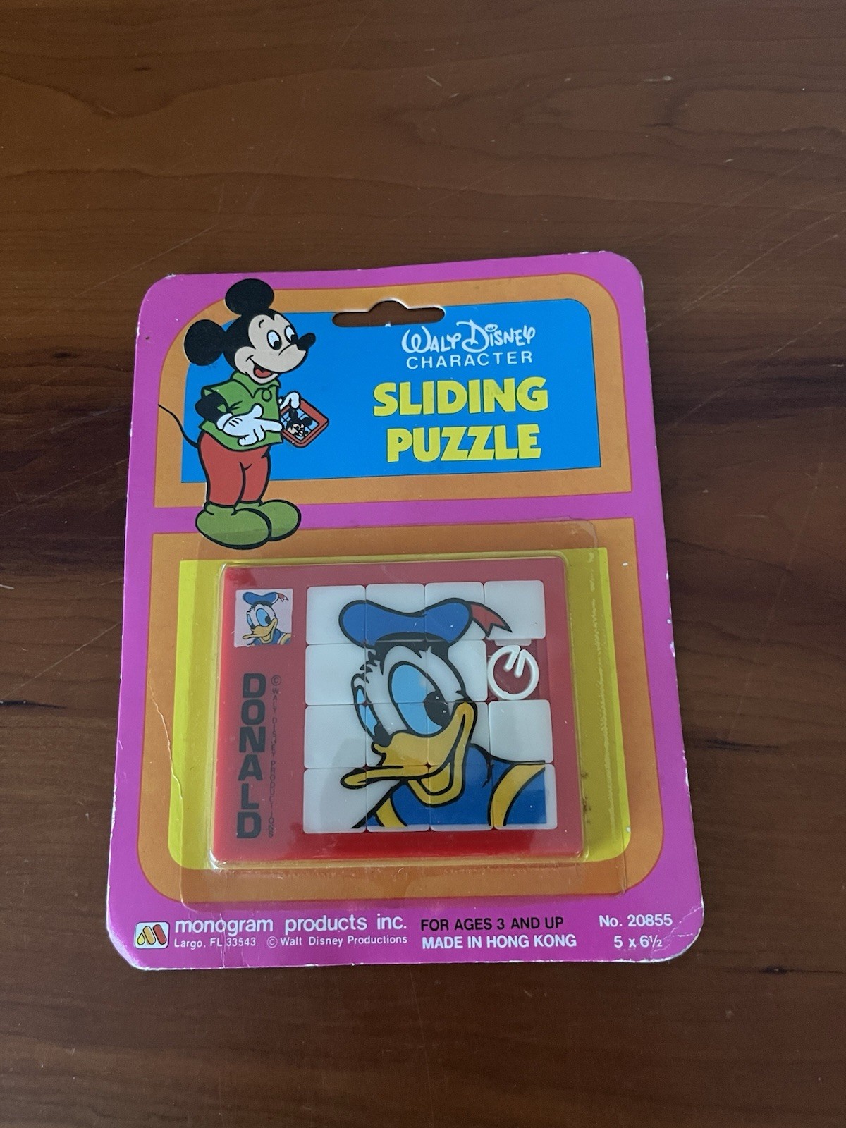 NEW SEALED VINTAGE 1970'S Donald Duck  SLIDING TILE PUZZLE WALT DISNEY