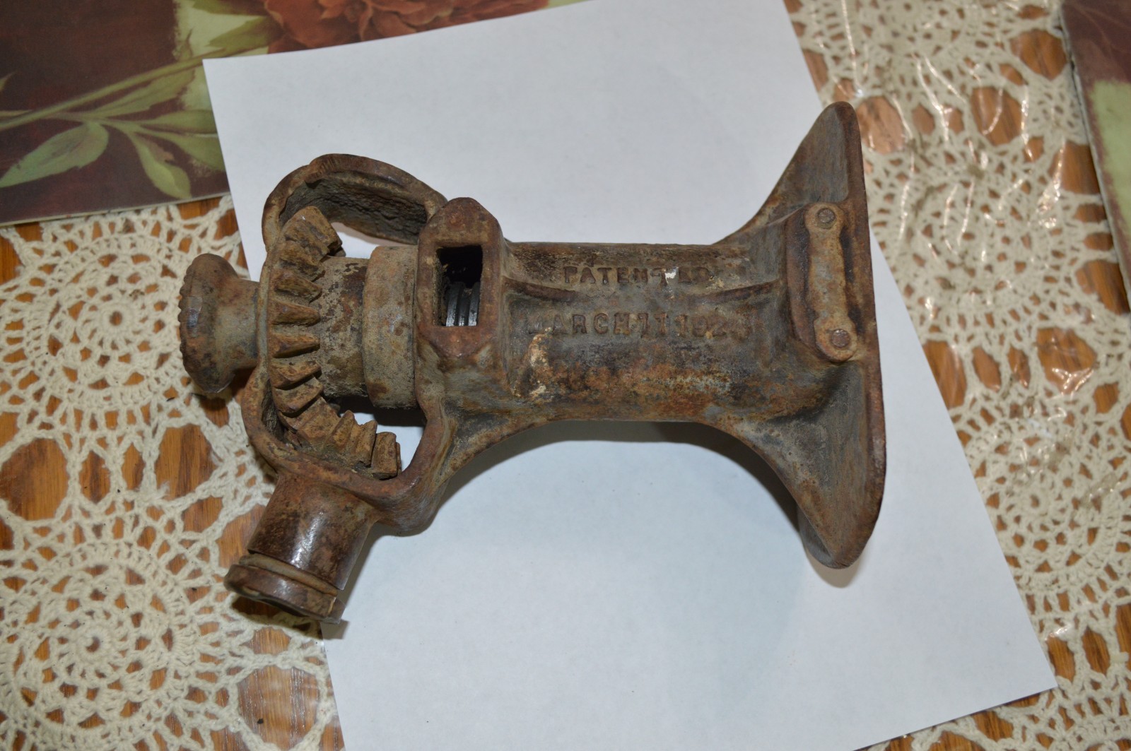 Antique VTG Walker MFG Racine WI B333 Screw Gear Car Cast Iron Bottle Jack Truck