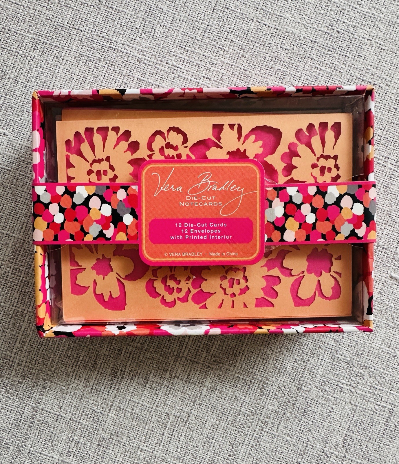 Vera Bradley Die-Cut Note Cards