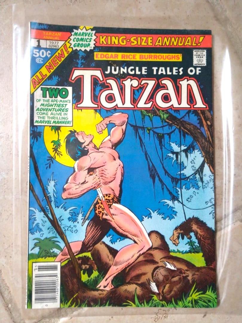 Jungle Tales of Tarzan King-Size Annual #1 (1977 DC Comics) F+/VF Burroughs